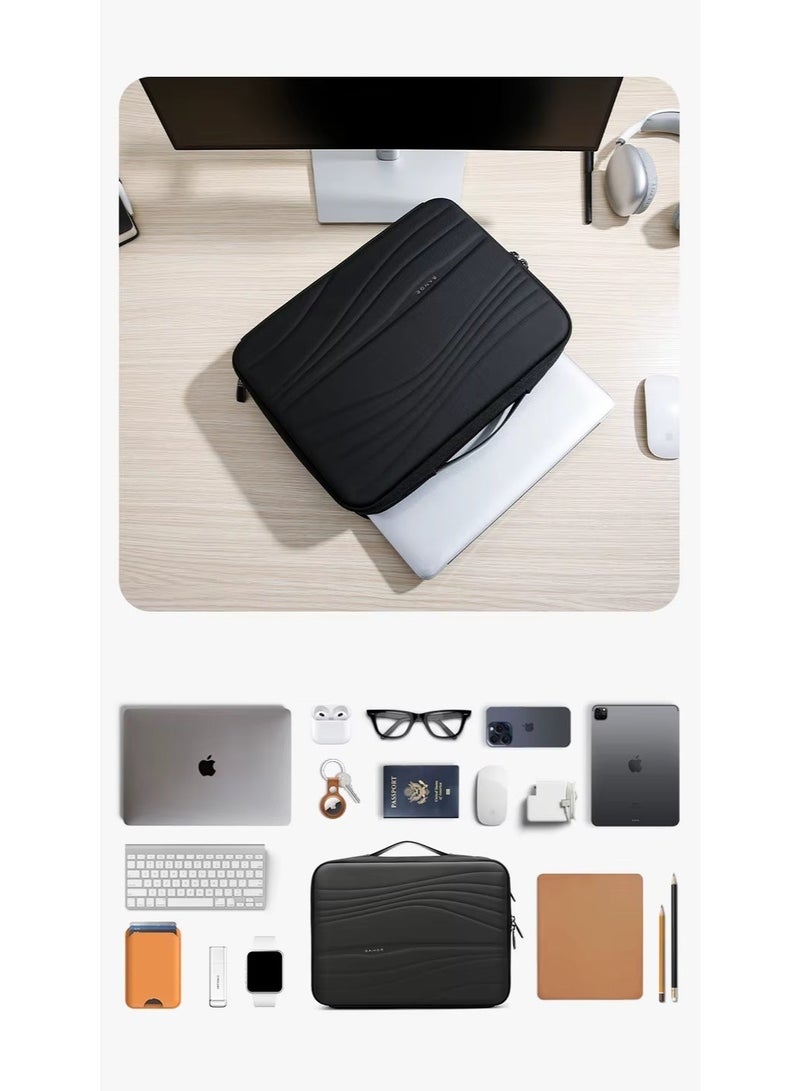 بانجي BANGE 8018 New Wholesale Waterproof 14inch Padded Laptop Briefcase High-quality Business Commute Multi-Compartment Laptop - Image 5